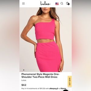 Lulus two piece midi dress